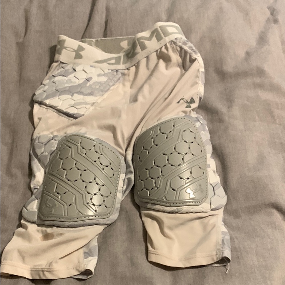 Under Armour Gray and Cream Padded protection girdle S